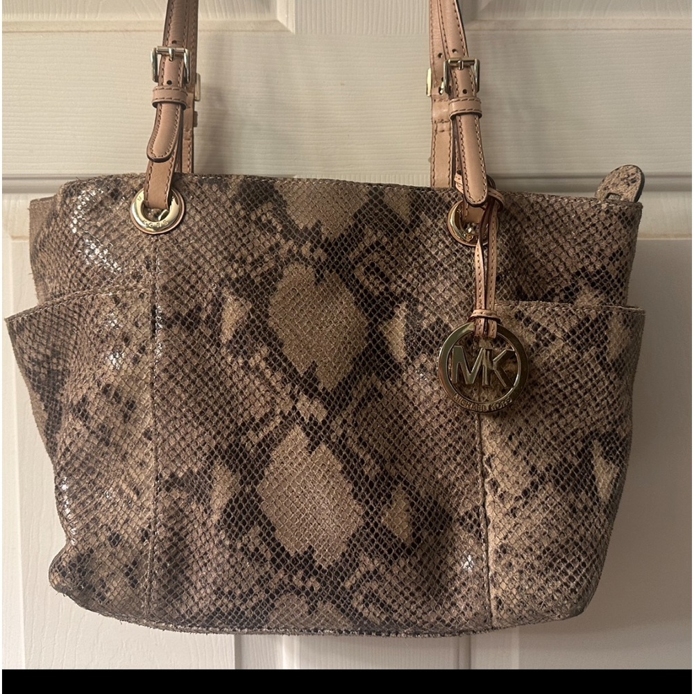 Michael Kors Python Jet Set Tote - image 1